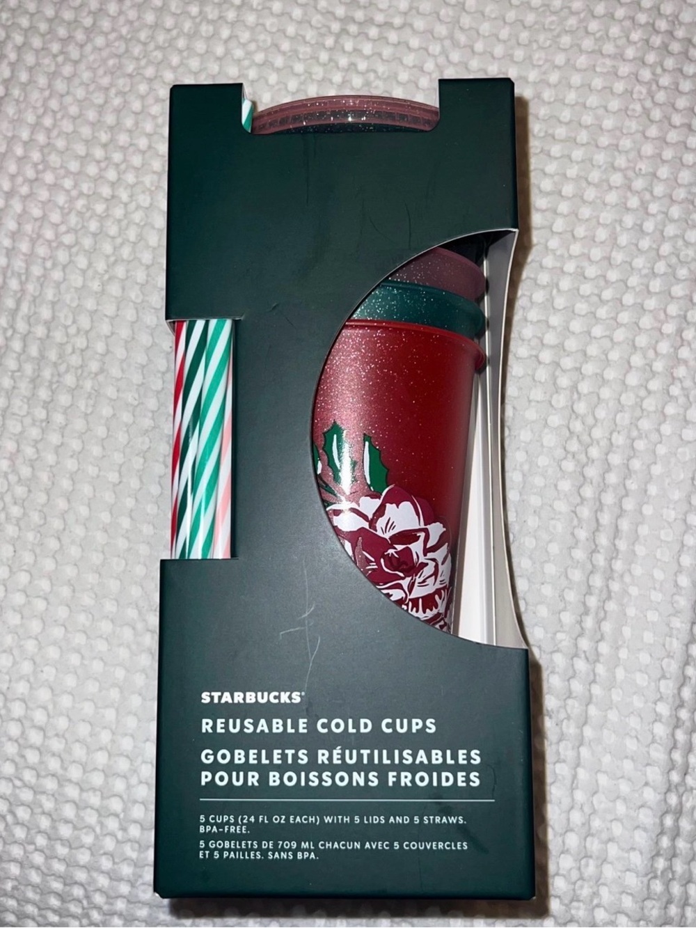 Starbucks Reusable Christmas Cold Cups